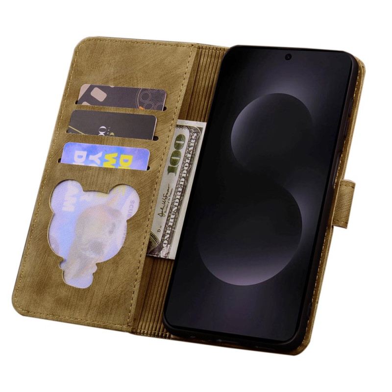 Lederhüllen Samsung Galaxy S25 5g Edge Handyhülle Katzenmotiv