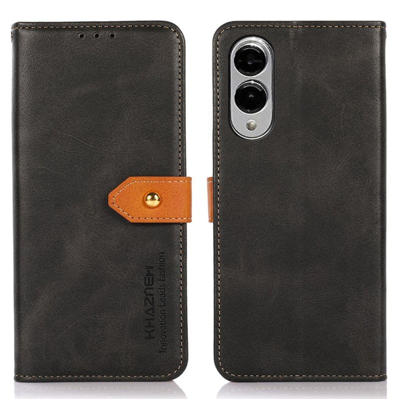 Lederhüllen Samsung Galaxy S25 5g Edge Handyhülle Khazneh Goldverschluss