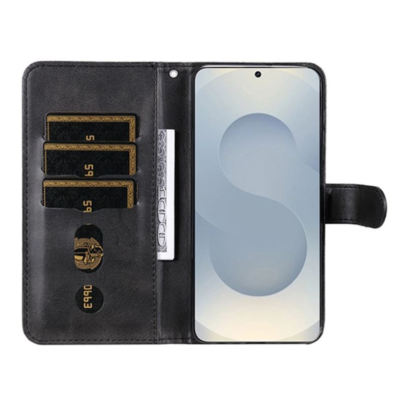 Lederhüllen Samsung Galaxy S25 5g Edge Handyhülle Reißverschlusstasche