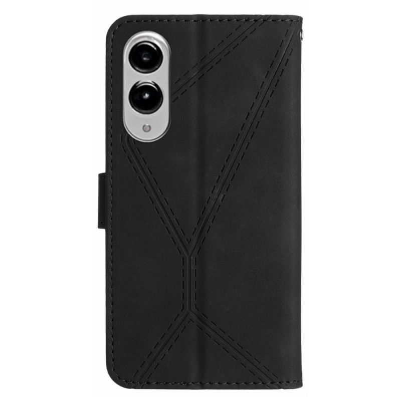 Lederhüllen Samsung Galaxy S25 5g Edge Handyhülle Streifenmuster