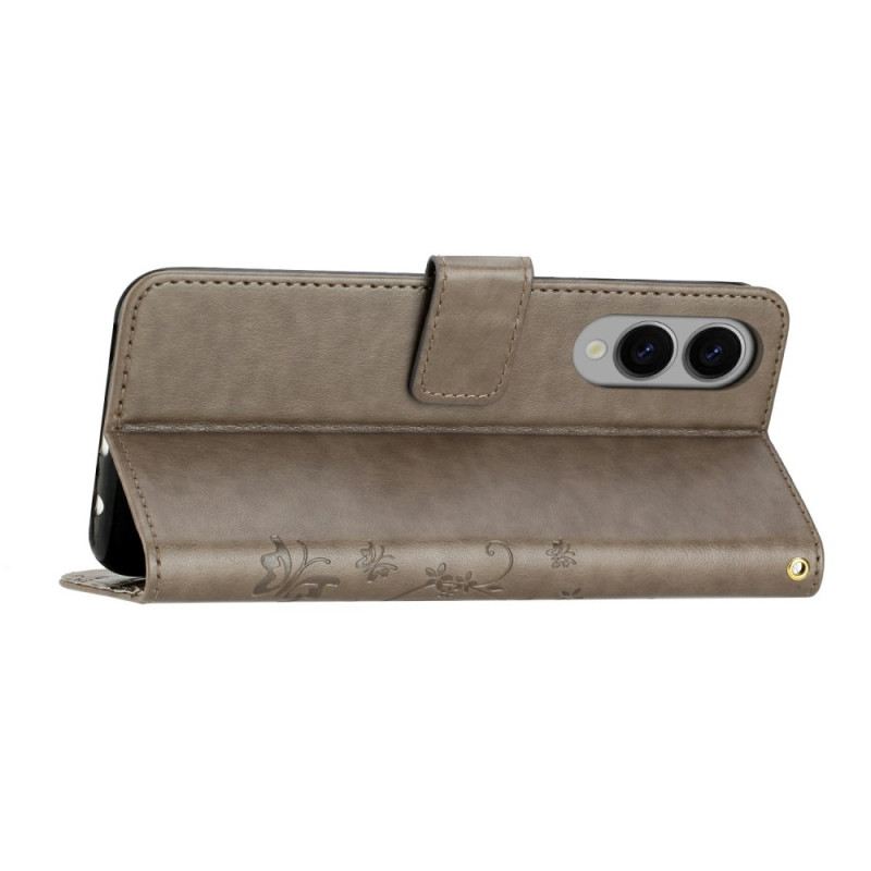 Lederhüllen Samsung Galaxy S25 5g Edge Kleine Blümchen