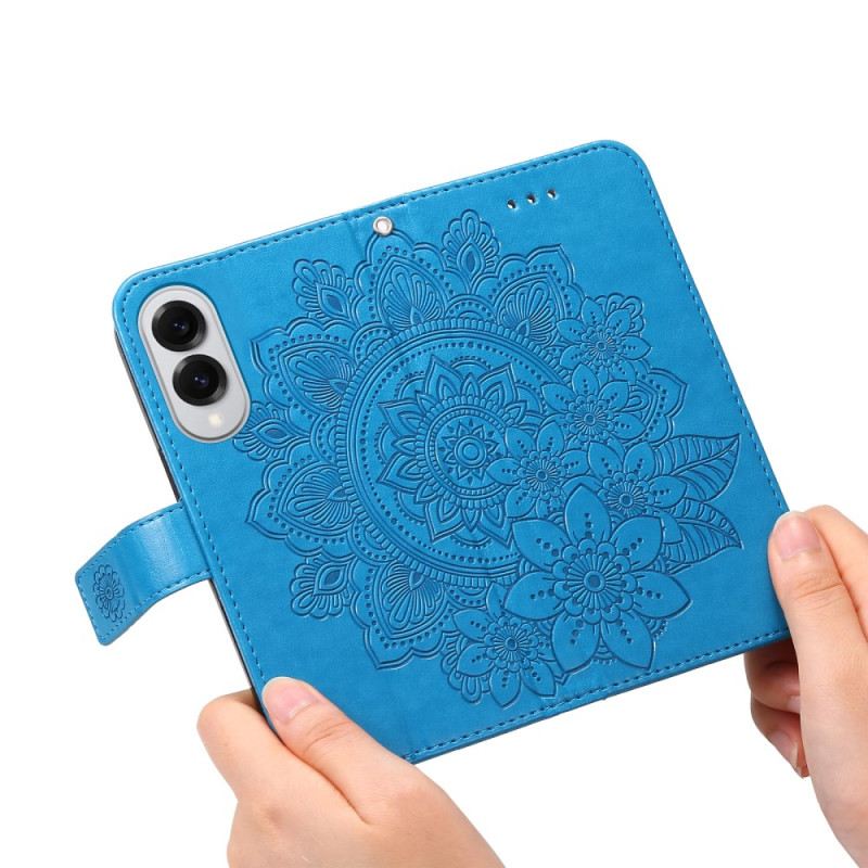 Lederhüllen Samsung Galaxy S25 5g Edge Mandala-print