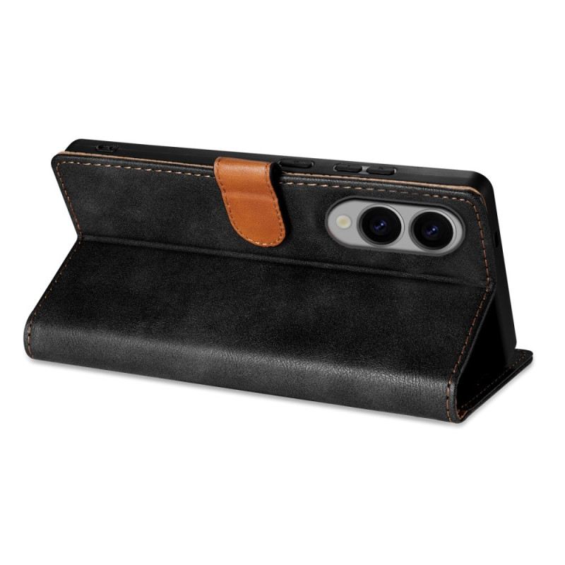 Lederhüllen Samsung Galaxy S25 5g Edge N.bekus Vintage-stil