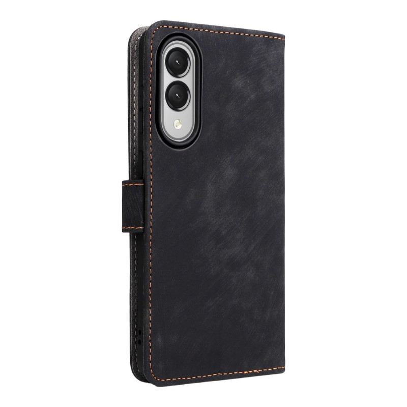 Lederhüllen Samsung Galaxy S25 5g Edge Rfid-schutz Mit Riemen