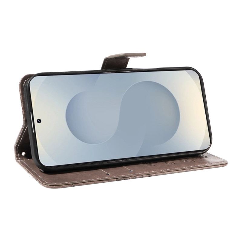 Lederhüllen Samsung Galaxy S25 5g Edge Riesiges Schmetterlingsmuster