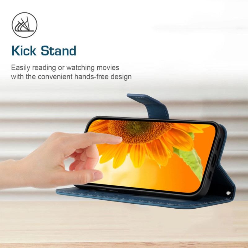 Lederhüllen Samsung Galaxy S25 5g Edge Sonnenblumenmuster Mit Riemen