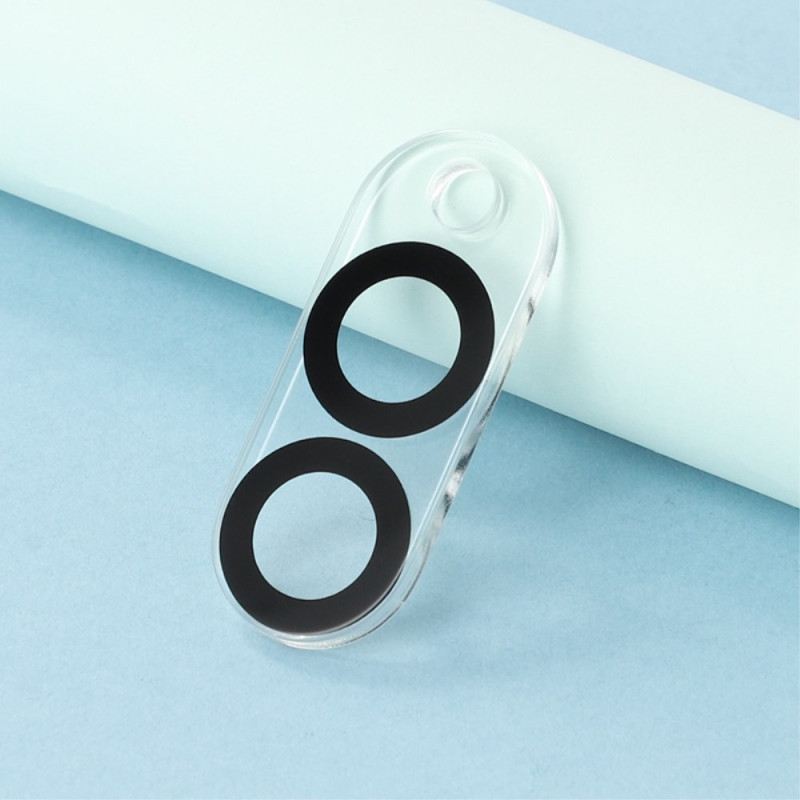 Objektivschutz Aus Gehärtetem Glas Für Samsung Galaxy S25 Edge (schwarzes Rundes Design)