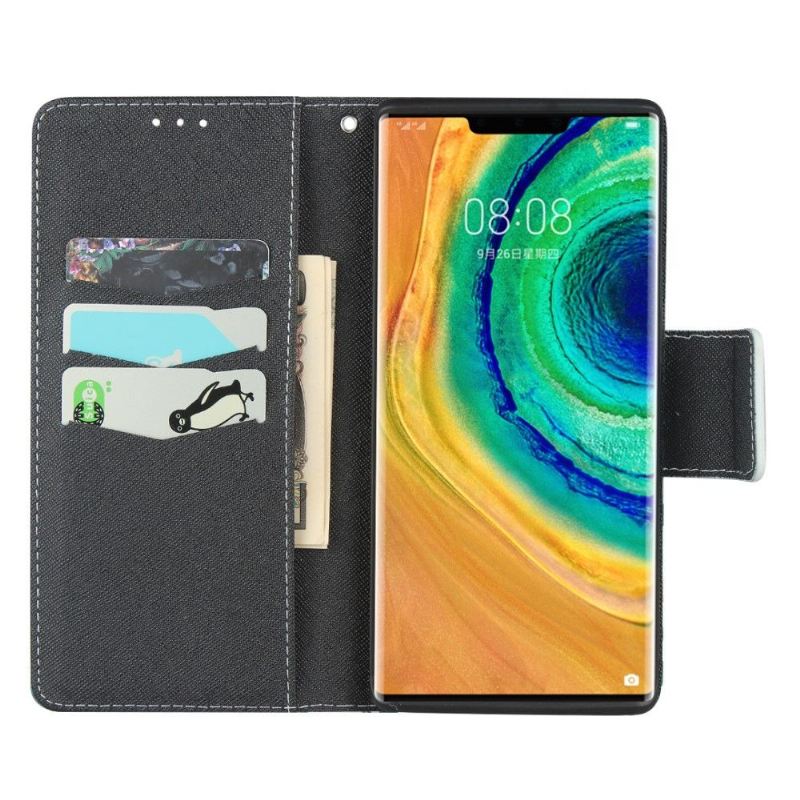 Lederhüllen Für Huawei Mate 30 Pro Virginia Frühlingsblumen Mit Lanyard