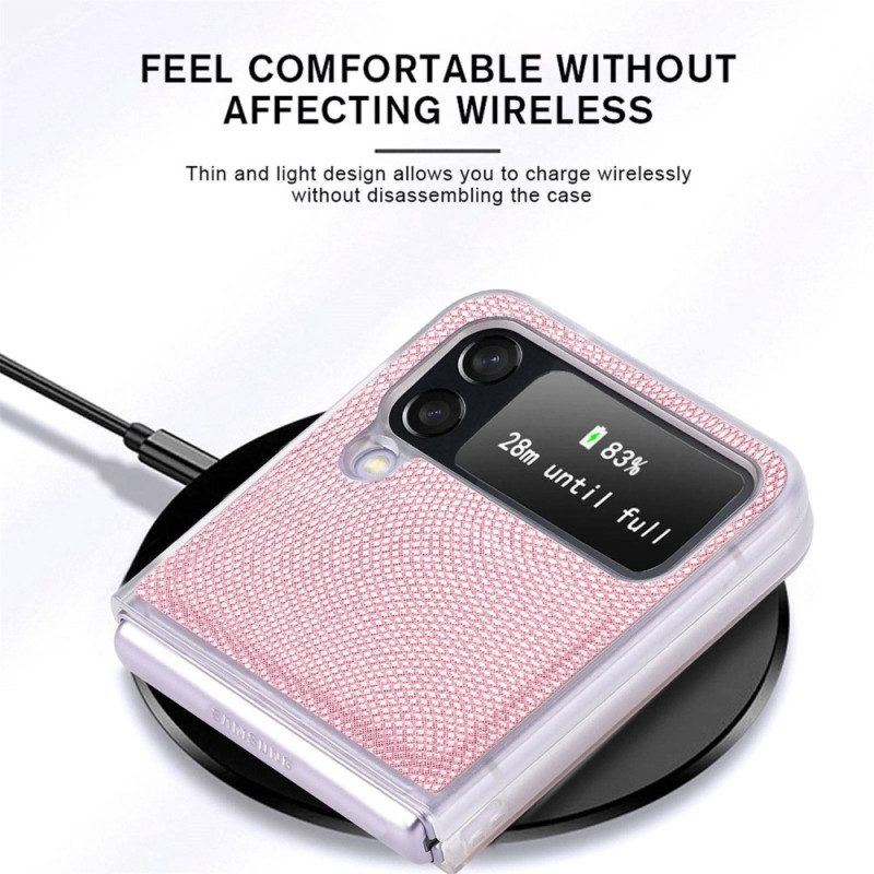 Hülle Für Samsung Galaxy Z Flip 4 Flip Case Schlangenstil Auf Klarem Silikon