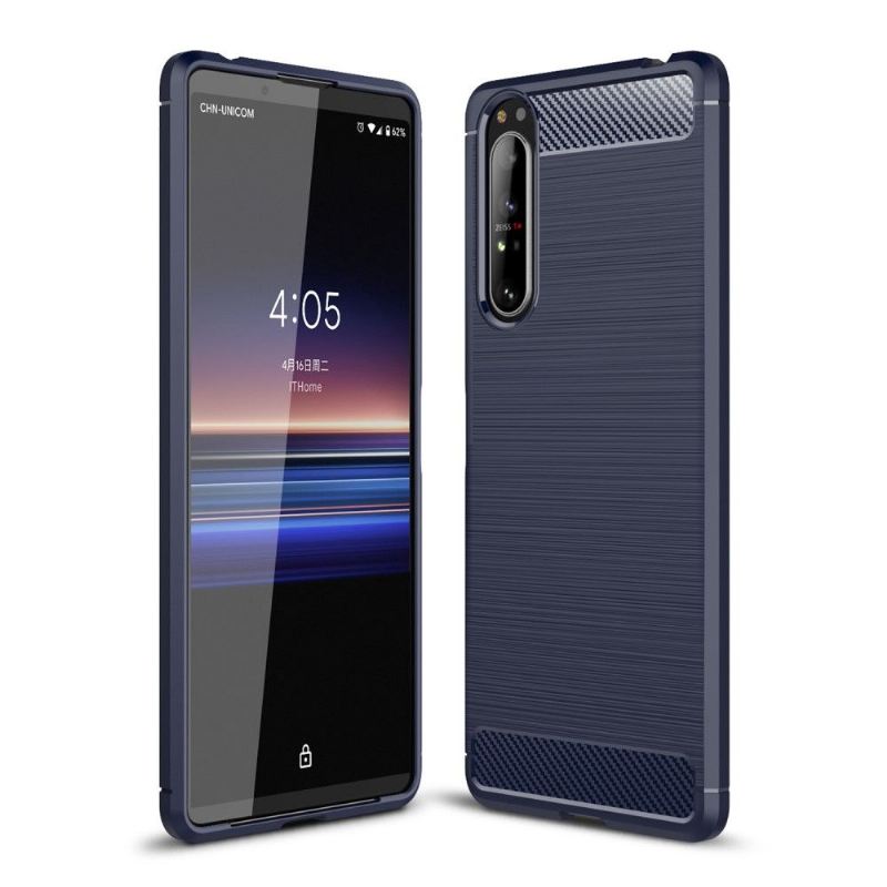 Handyhülle Für Sony Xperia 1 II Gebürsteter Effekt Flexibel