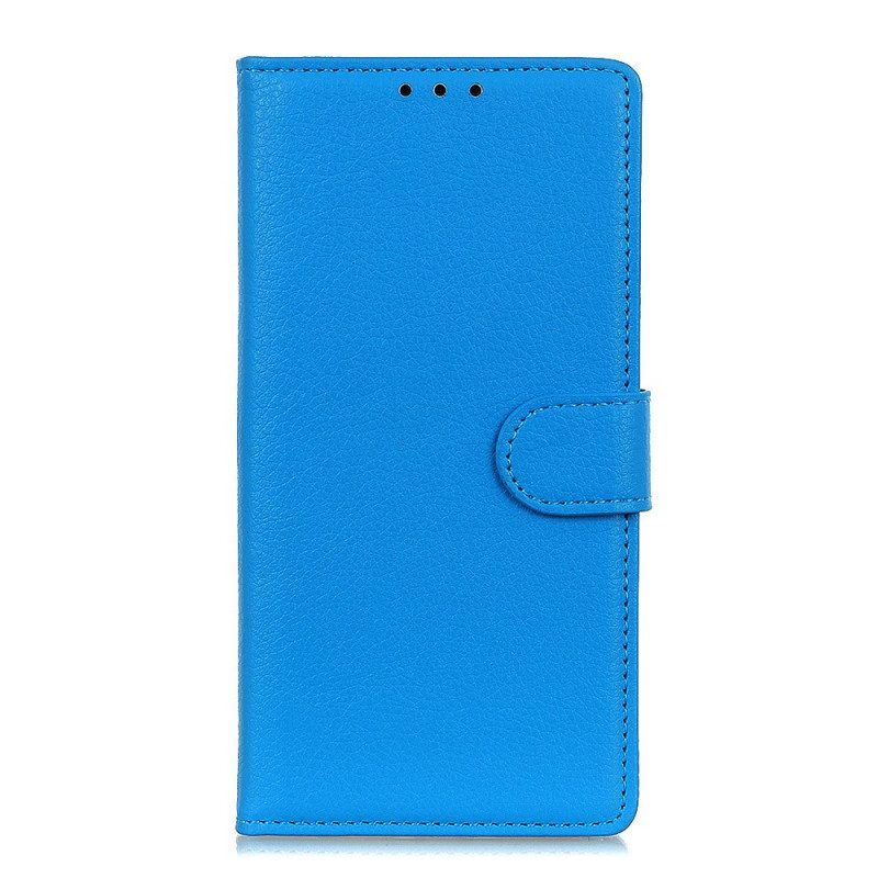 Flip Case Für Oppo Reno 6 Pro 5G Litschi-kunstleder