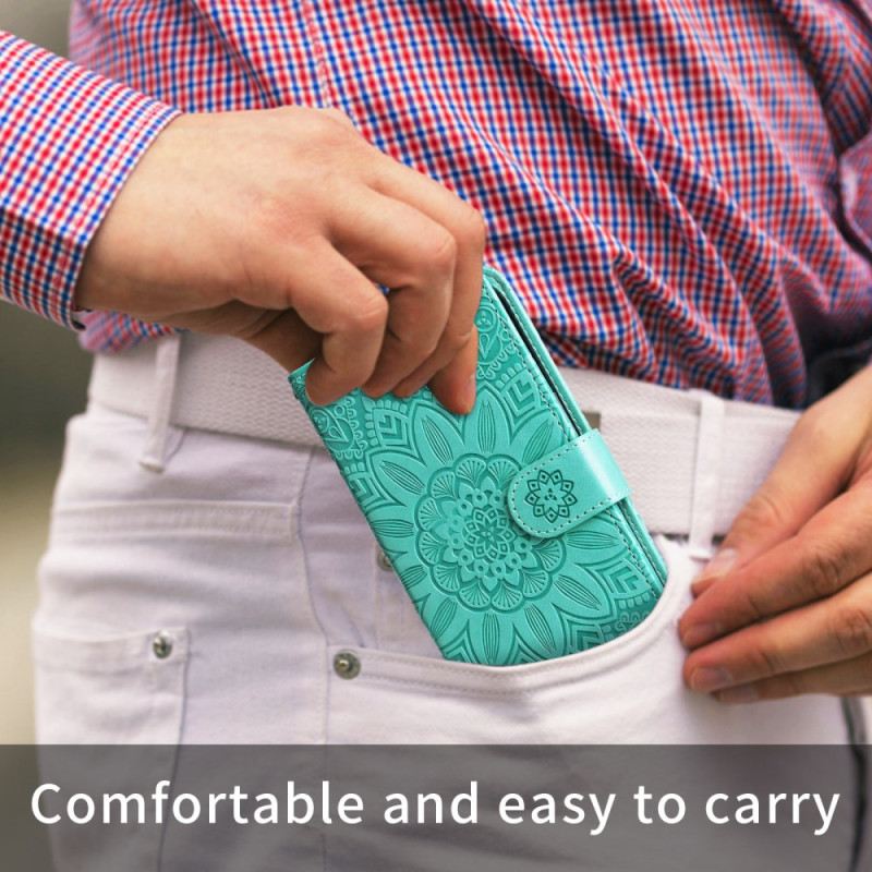 Lederhüllen Vivo X300 Handyhülle Mandala