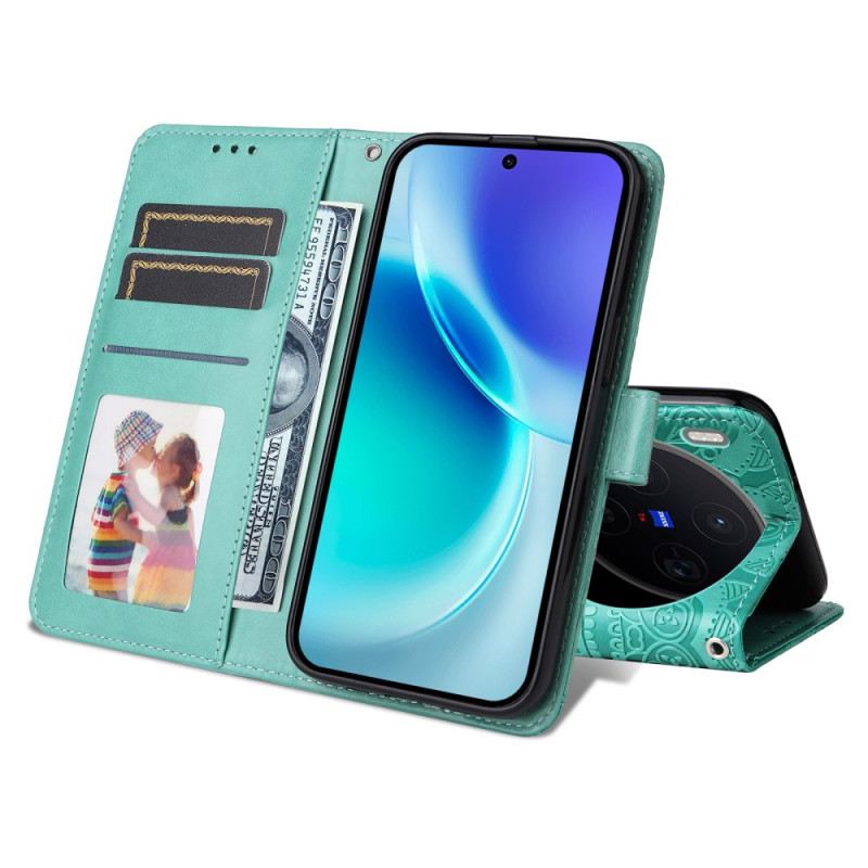 Lederhüllen Vivo X300 Handyhülle Mandala