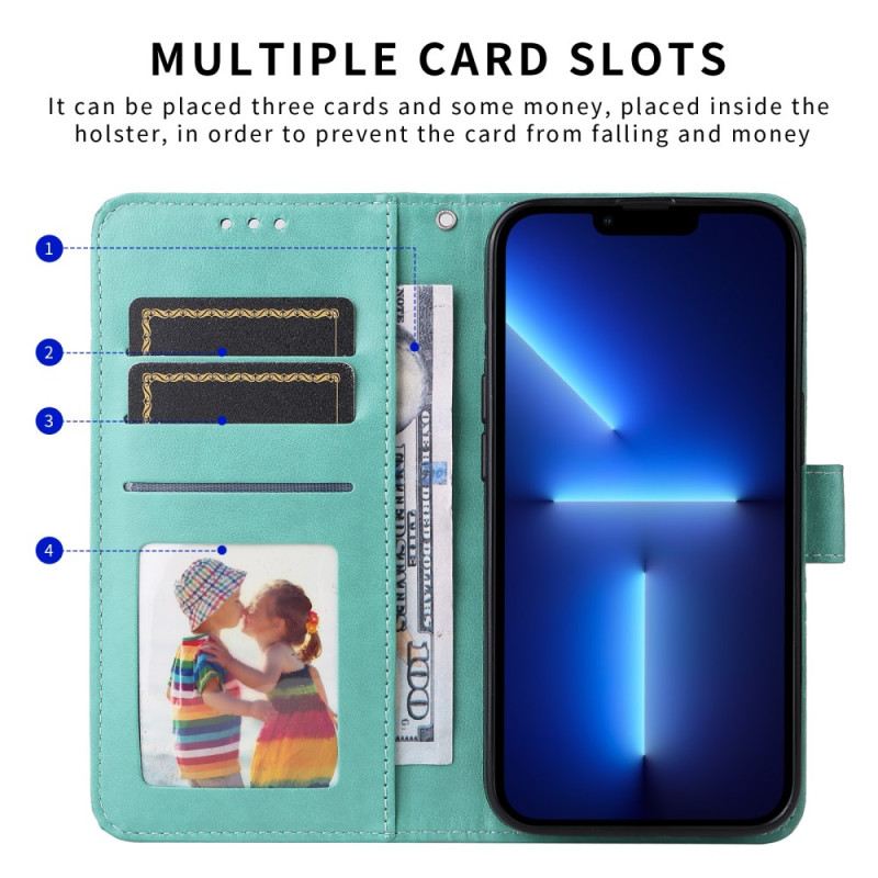 Lederhüllen Vivo X300 Handyhülle Mandala