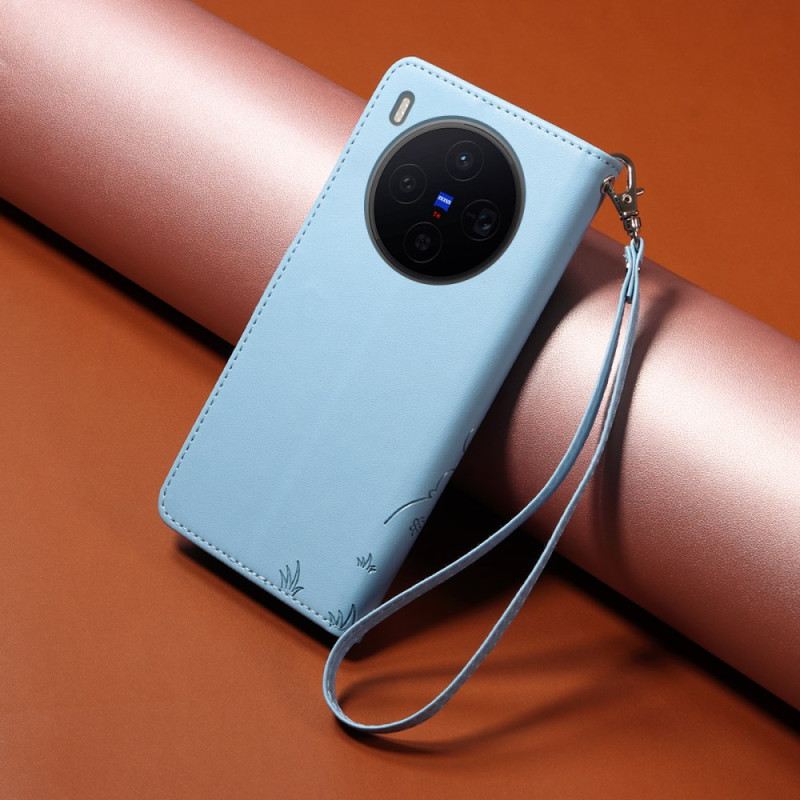 Lederhüllen Vivo X300 Handyhülle Rfid-schutz Mit Hundegravur