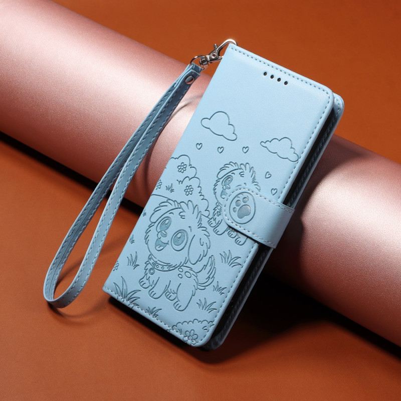 Lederhüllen Vivo X300 Handyhülle Rfid-schutz Mit Hundegravur