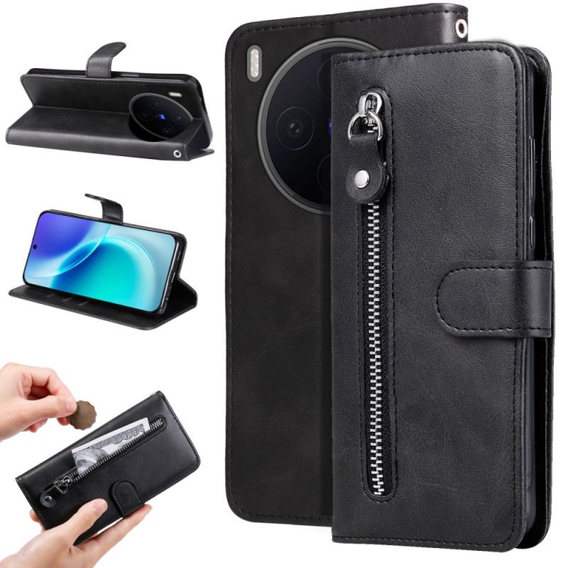 Lederhüllen Vivo X300 Reißverschlusstasche