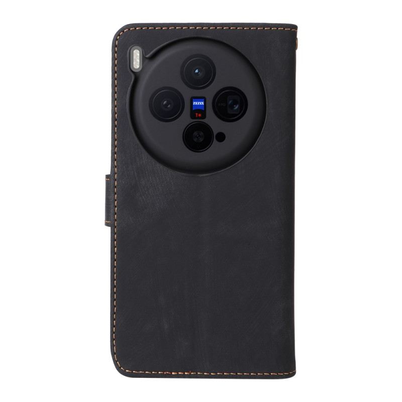 Lederhüllen Vivo X300 Ringhalter Mit Wildlederoptik