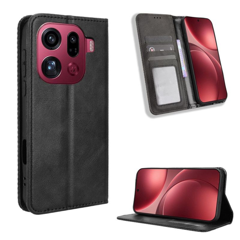 Flip Case Oppo Find X9 Pro 5g Handyhülle Vintage-borte