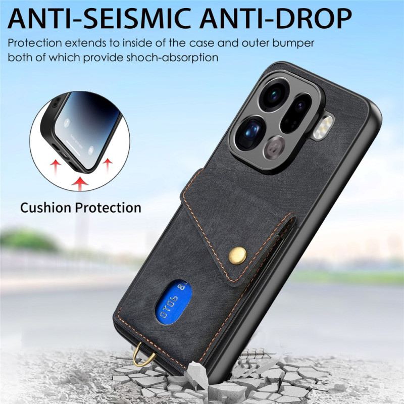 Hülle Oppo Find X9 Pro 5g Kartenhalter Mit Lanyard