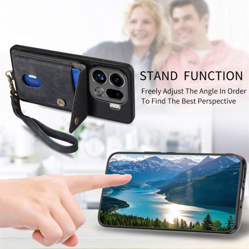 Hülle Oppo Find X9 Pro 5g Kartenhalter Mit Lanyard