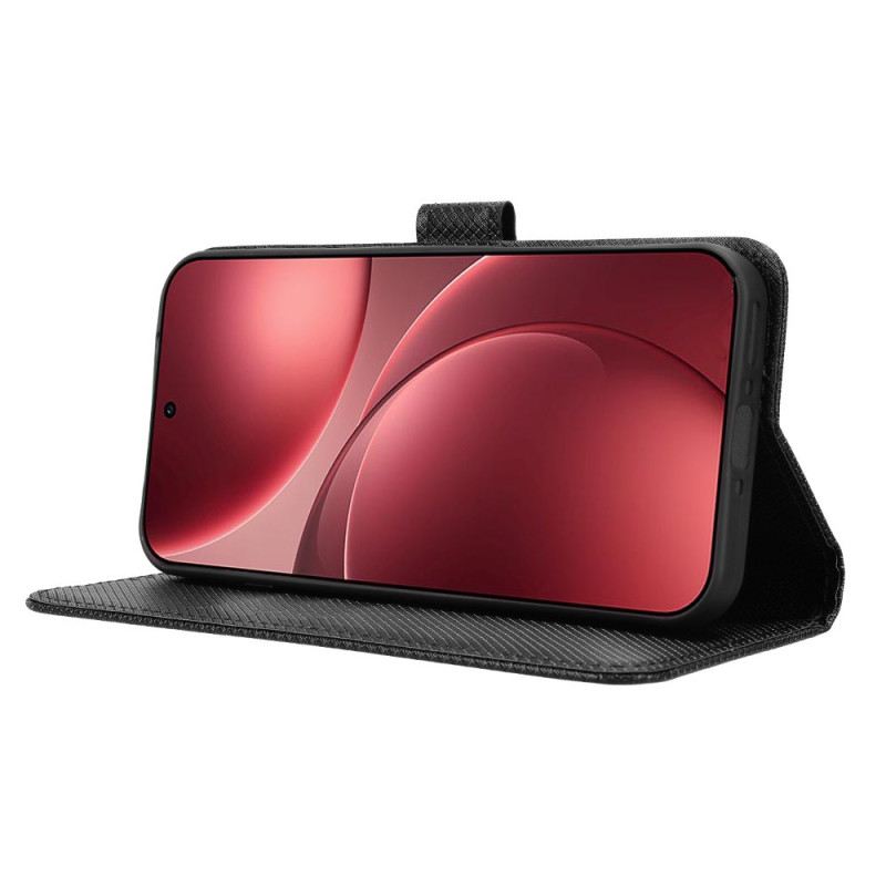 Lederhüllen Oppo Find X9 Pro 5g Handyhülle Diamantstruktur