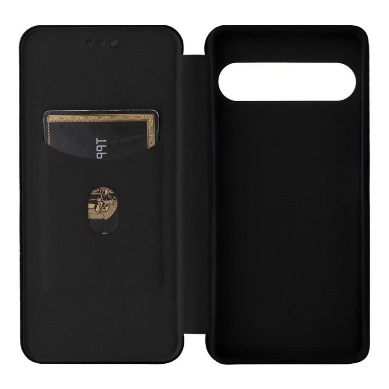 Flip Case Für Sony Xperia 10 Vii Carbonfaser