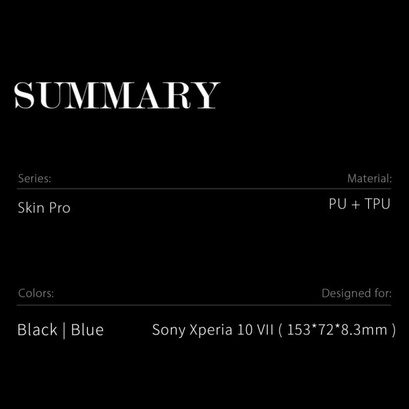Flip Case Sony Xperia 10 Vii Handyhülle Skin Pro Serie Dux Ducis
