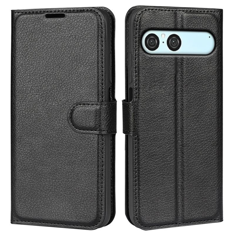 Lederhüllen Für Sony Xperia 10 Vii Kunstleder Litschi