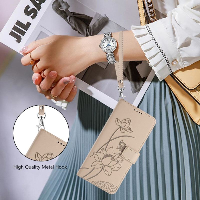 Lederhüllen Sony Xperia 10 Vii Blumenmuster