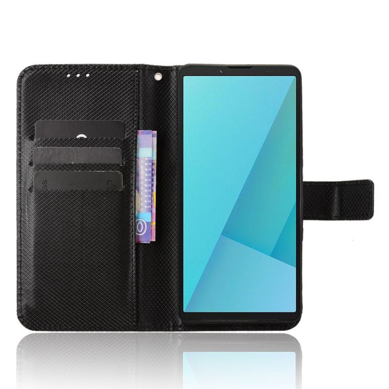 Lederhüllen Sony Xperia 10 Vii Diamantstruktur