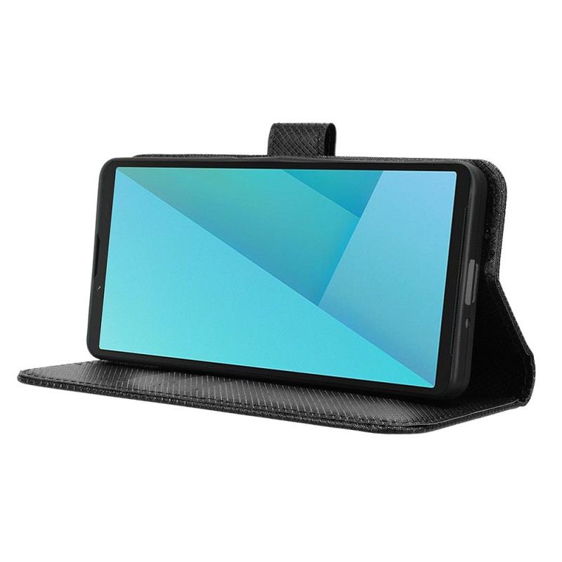 Lederhüllen Sony Xperia 10 Vii Diamantstruktur