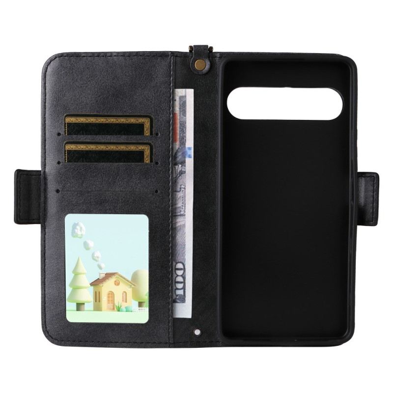 Lederhüllen Sony Xperia 10 Vii Geldbörse Mit Schulterriemen