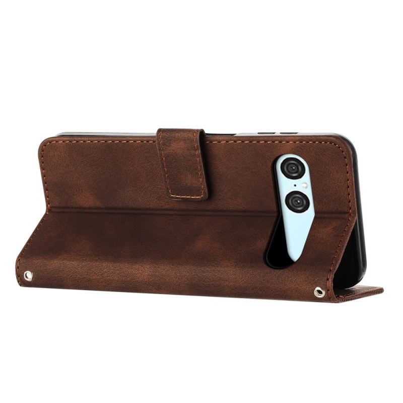 Lederhüllen Sony Xperia 10 Vii Handyhülle Geometrisches Design