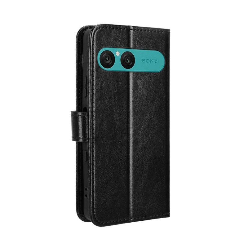 Lederhüllen Sony Xperia 10 Vii Handyhülle Glitzerndes Kunstleder