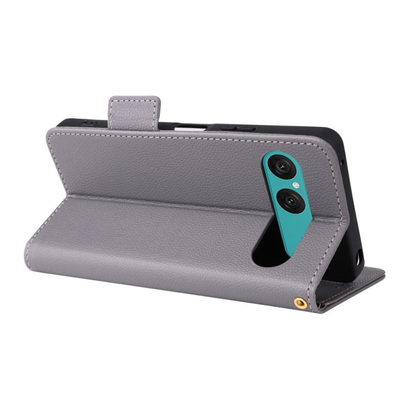 Lederhüllen Sony Xperia 10 Vii Handyhülle Kunstleder Mit Trageriemen