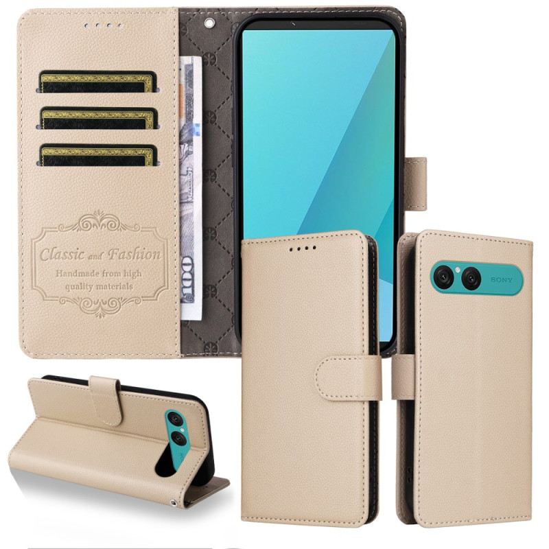 Lederhüllen Sony Xperia 10 Vii Handyhülle Lederoptik Und Rfid-schutz