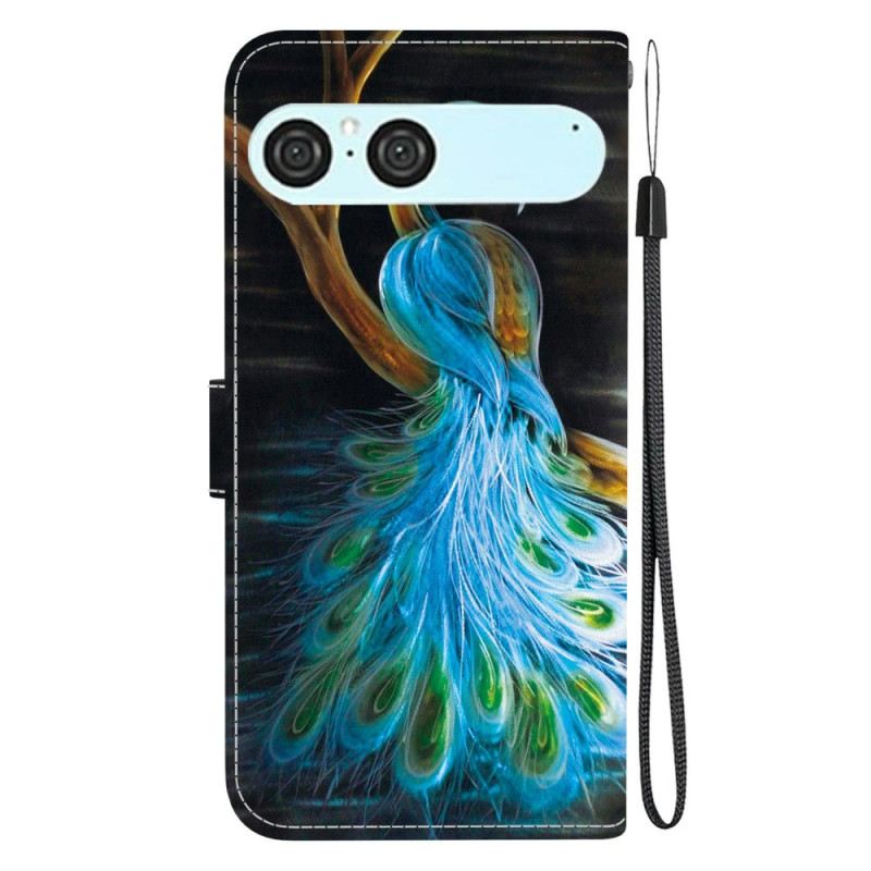 Lederhüllen Sony Xperia 10 Vii Pfau