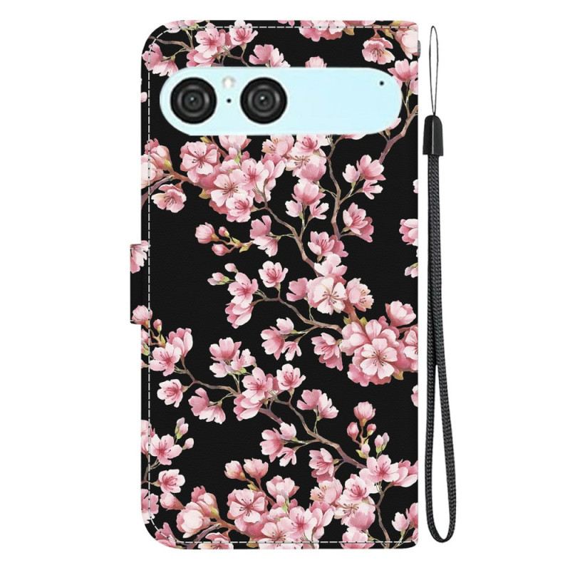 Lederhüllen Sony Xperia 10 Vii Pflaumenblüten