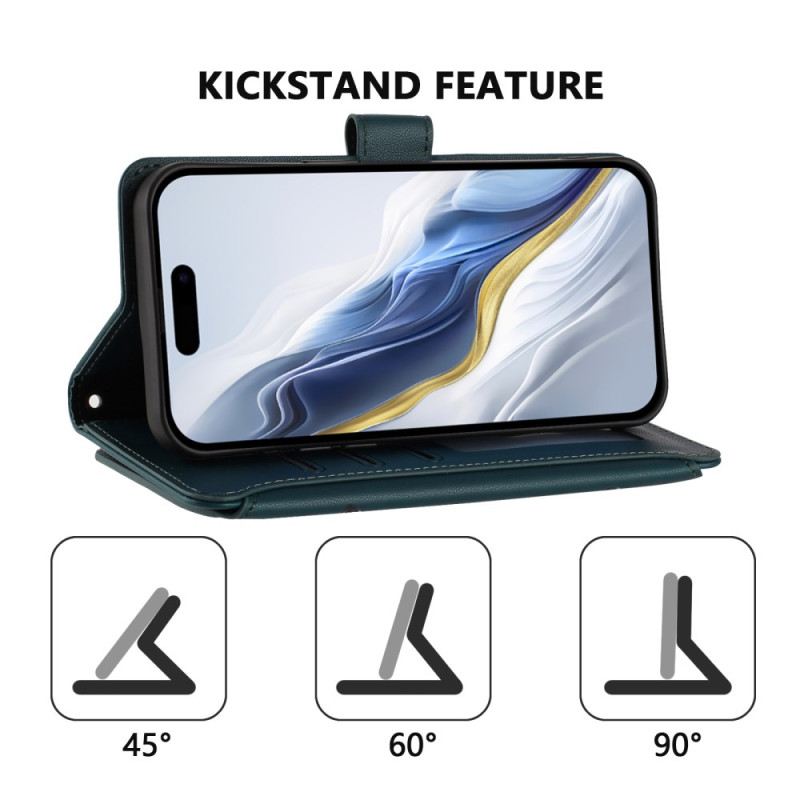 Lederhüllen Sony Xperia 10 Vii Rfid-geldbörse Mit Blumenmuster