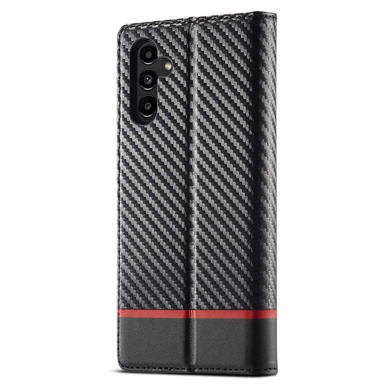 Flip Case Samsung Galaxy A17 4g / 5g Handyhülle Lc.imeeke Carbonfaser