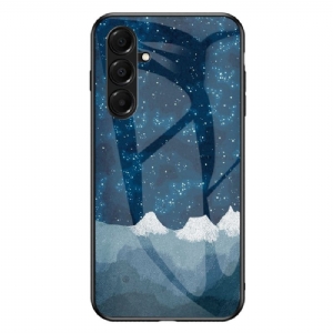 Hülle Für Samsung Galaxy A17 4g / 5g Gehärtetes Glas In Himmelblau