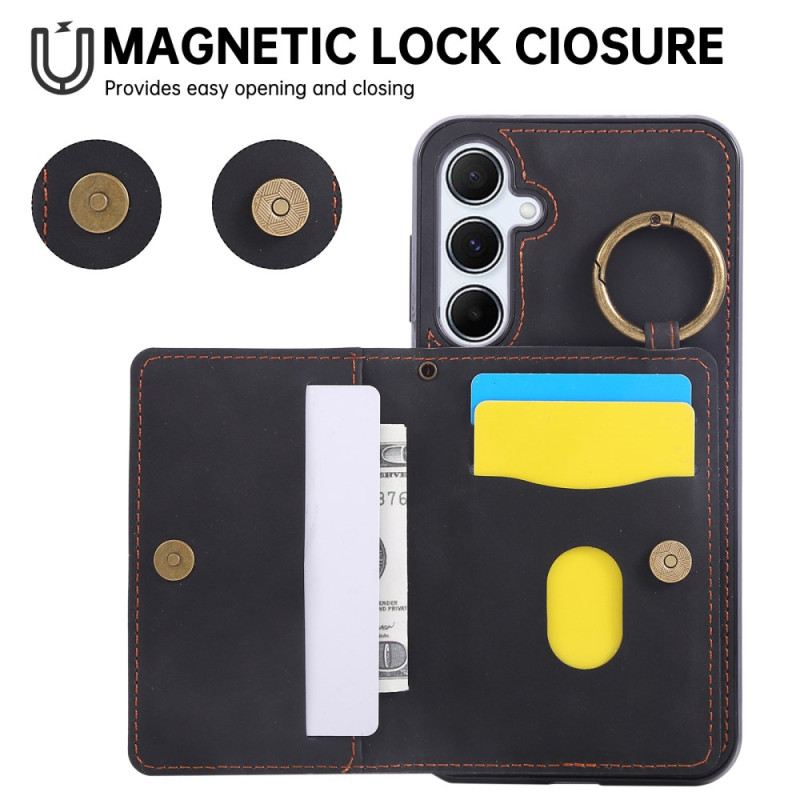 Hülle Samsung Galaxy A17 4g / 5g Handyhülle Kartenhalter Und Ring