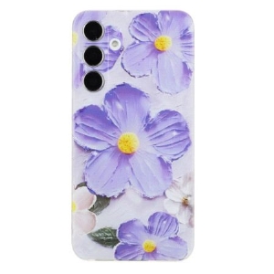 Hülle Samsung Galaxy A17 4g / 5g Lila Blumen