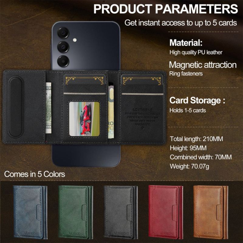 Hülle Samsung Galaxy A17 4g / 5g Magnetischer Und Abnehmbarer Kartenhalter