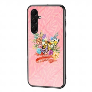 Hülle Samsung Galaxy A17 4g / 5g Schmetterlinge Aus Gehärtetem Glas