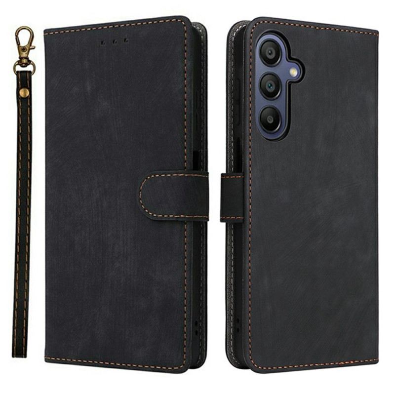 Lederhüllen Für Samsung Galaxy A17 4g / 5g Rfid-schutz In Wildlederoptik