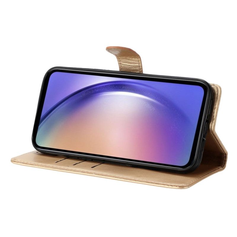 Lederhüllen Samsung Galaxy A17 4g / 5g Blumenmuster