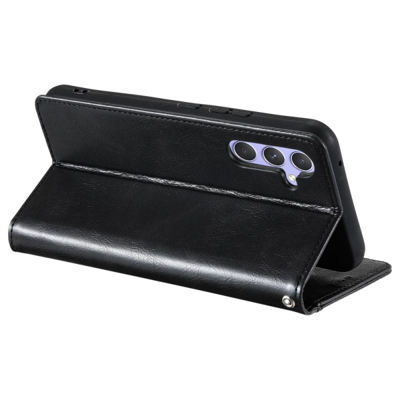 Lederhüllen Samsung Galaxy A17 4g / 5g Handyhülle 6 Kartenfächer Und Lanyard