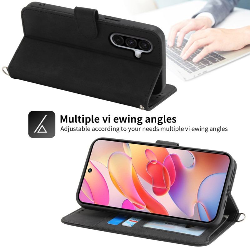 Lederhüllen Samsung Galaxy A17 4g / 5g Handyhülle Geldbörse In Wildlederoptik